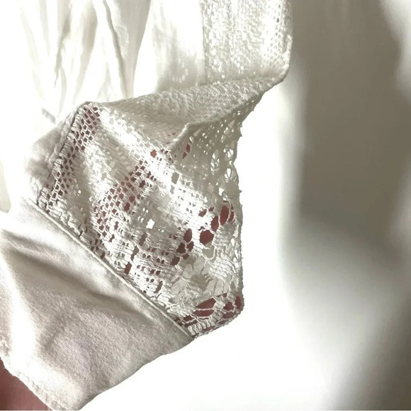 Anthropologie Holding Horses White Lace Button Front Shirt Size XS - Picture 7 of 12